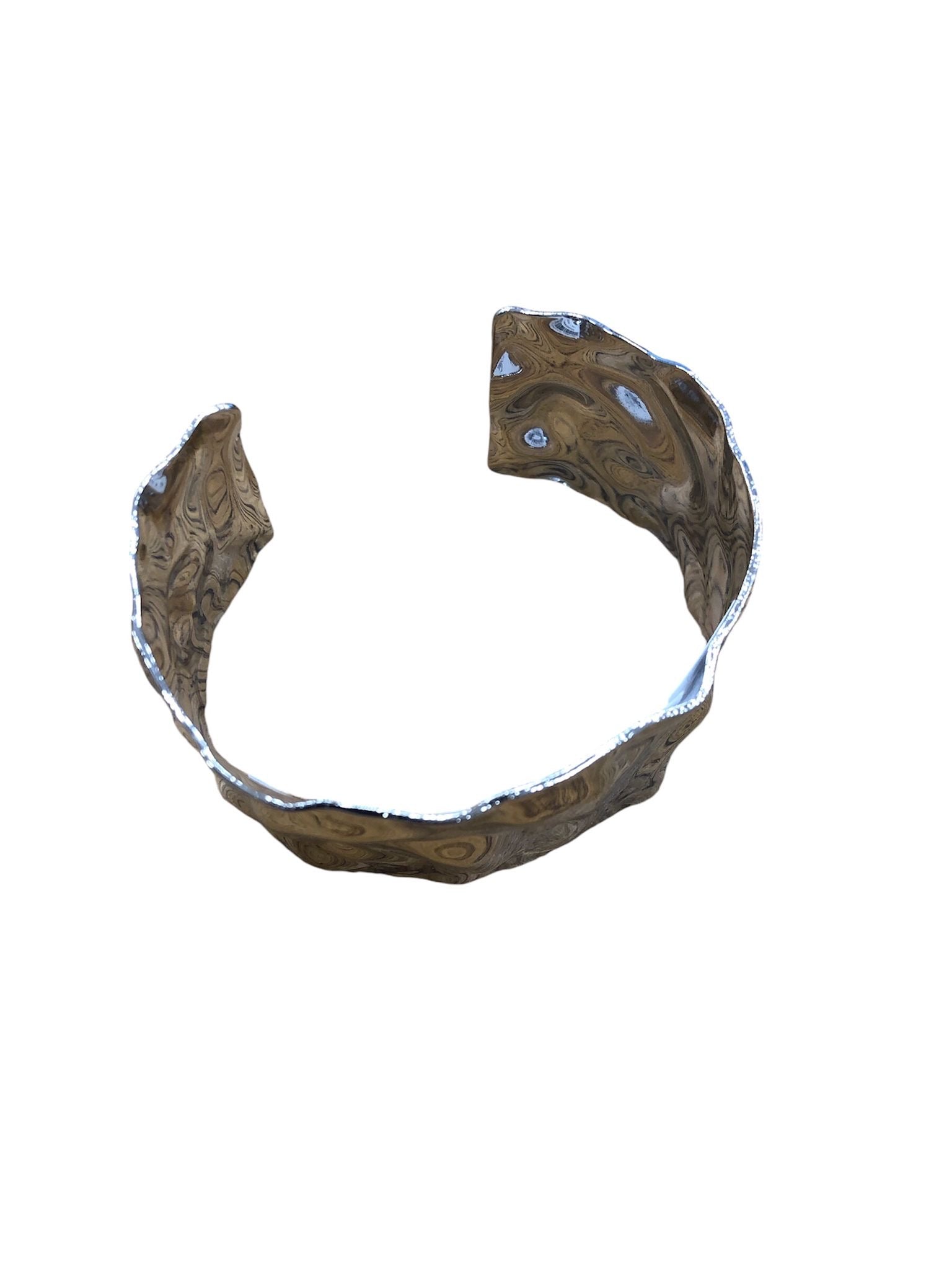 Bracciale rigido martellato
