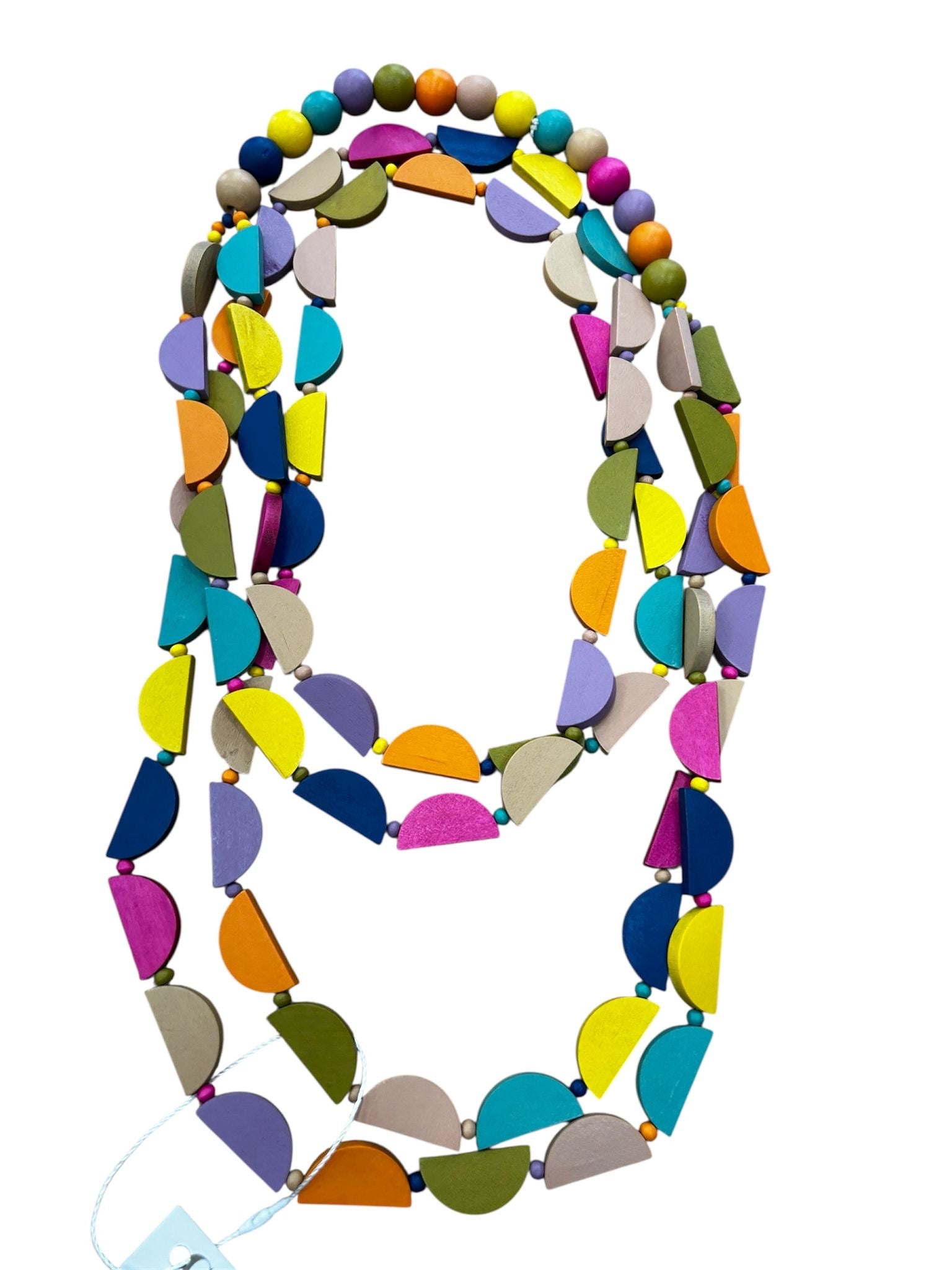 Collana legno mezzaluna