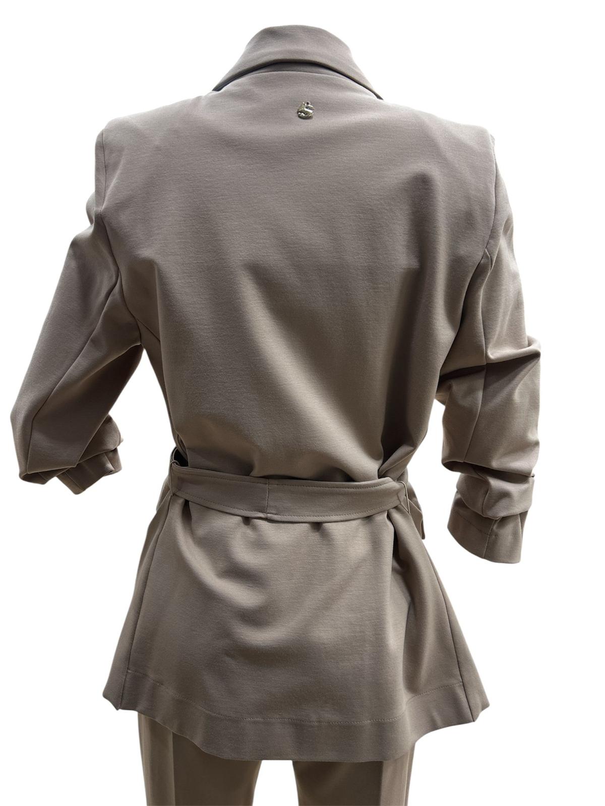 Giacca doppio petto cintura