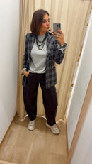 Pantalone baloon pelle