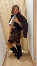 Gonna pareo animalier