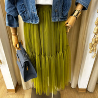 Gonna tulle balze