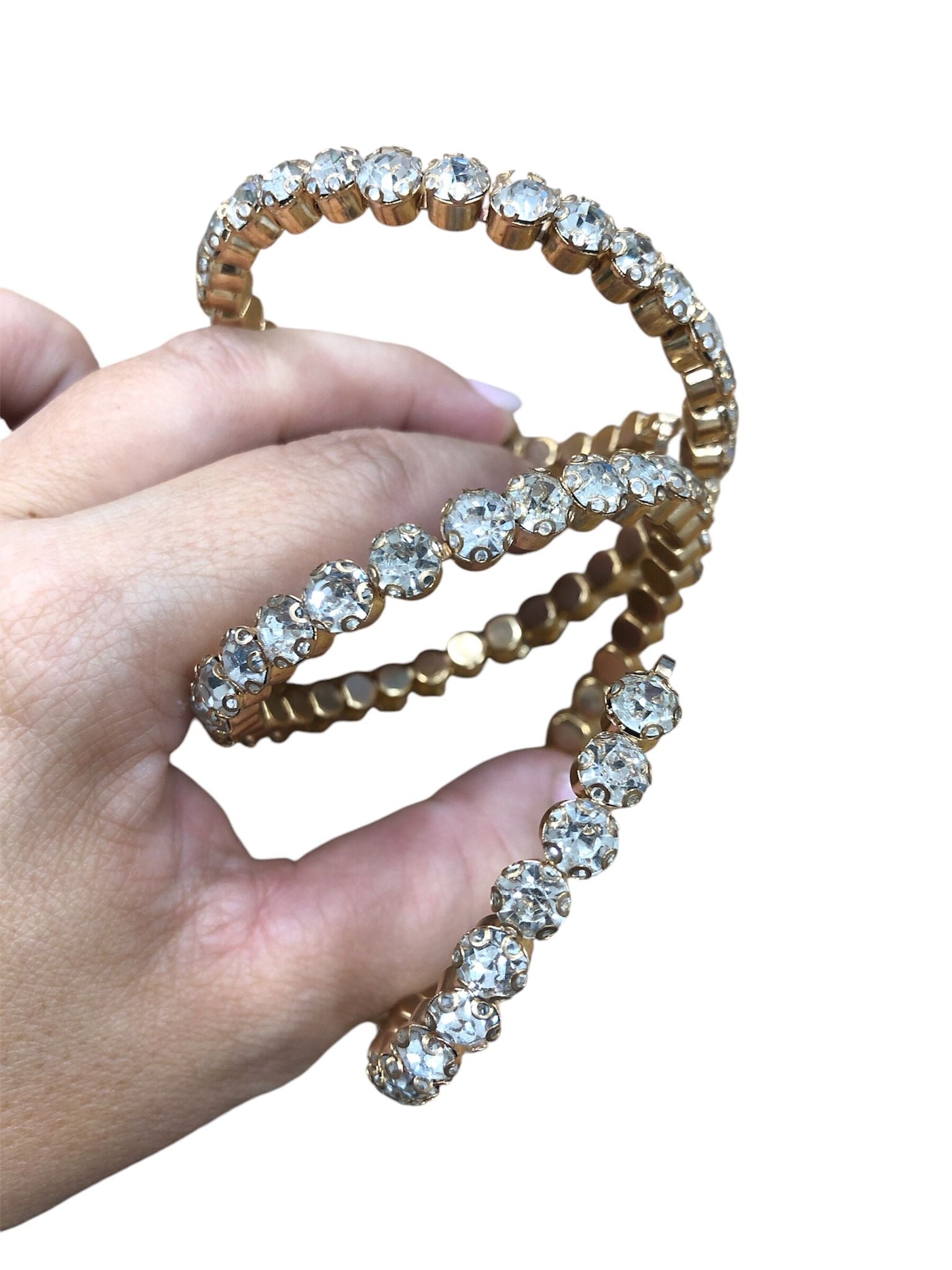 Bracciale snake strass