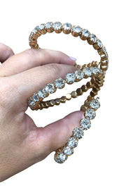 Bracciale snake strass