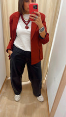 Pantalone baloon pelle