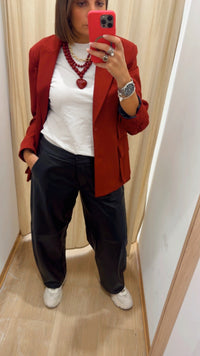 Pantalone baloon pelle