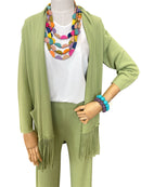Cardigan frange