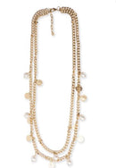 Collana multifilo perle lunga