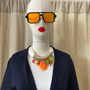 Collana foulard frutta
