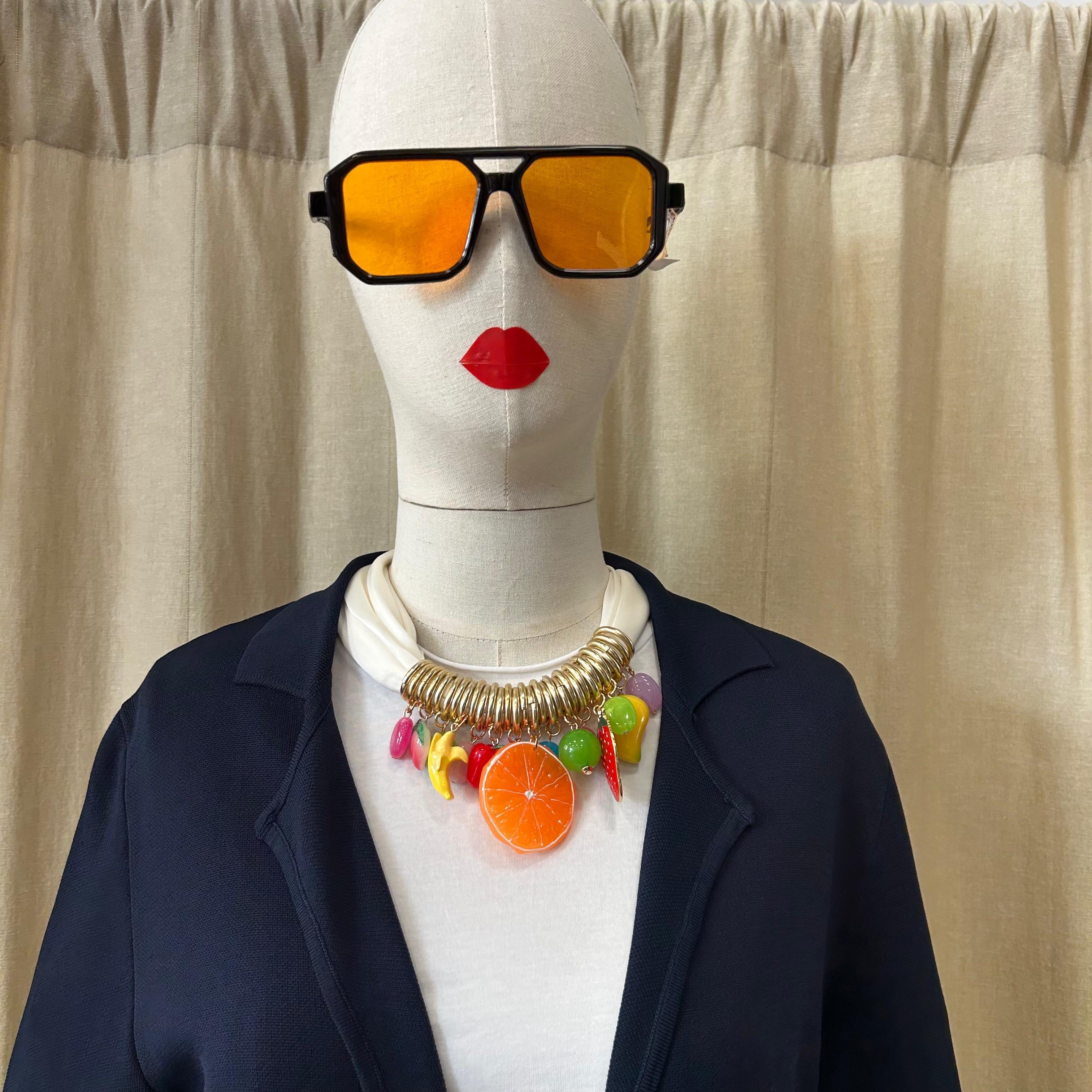 Collana foulard frutta