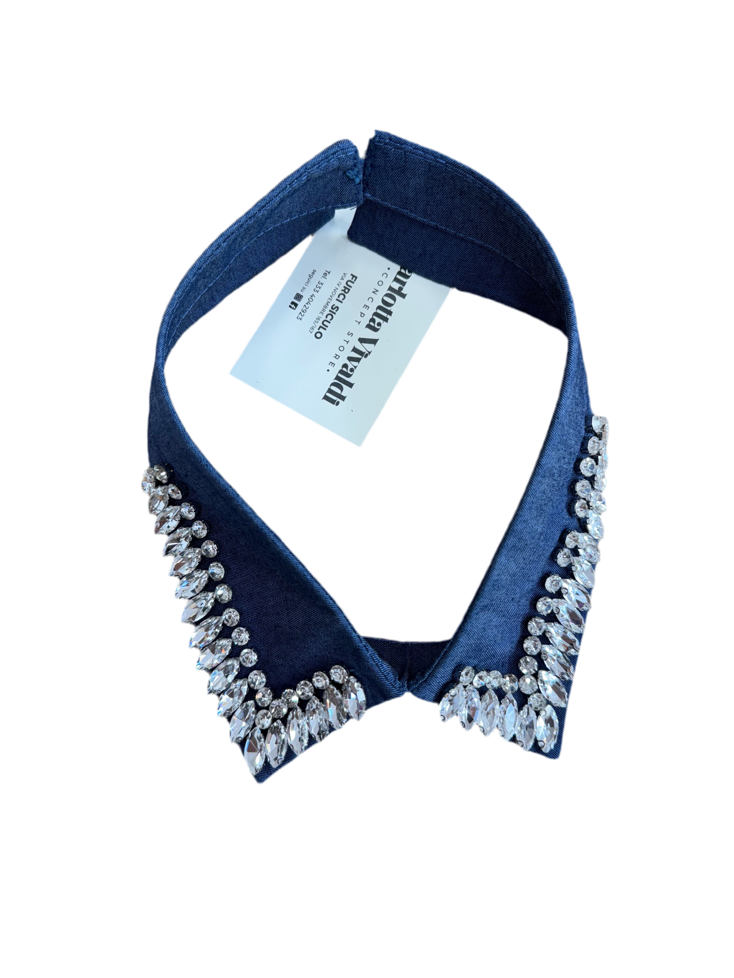 Colletto jeans Swarovsky
