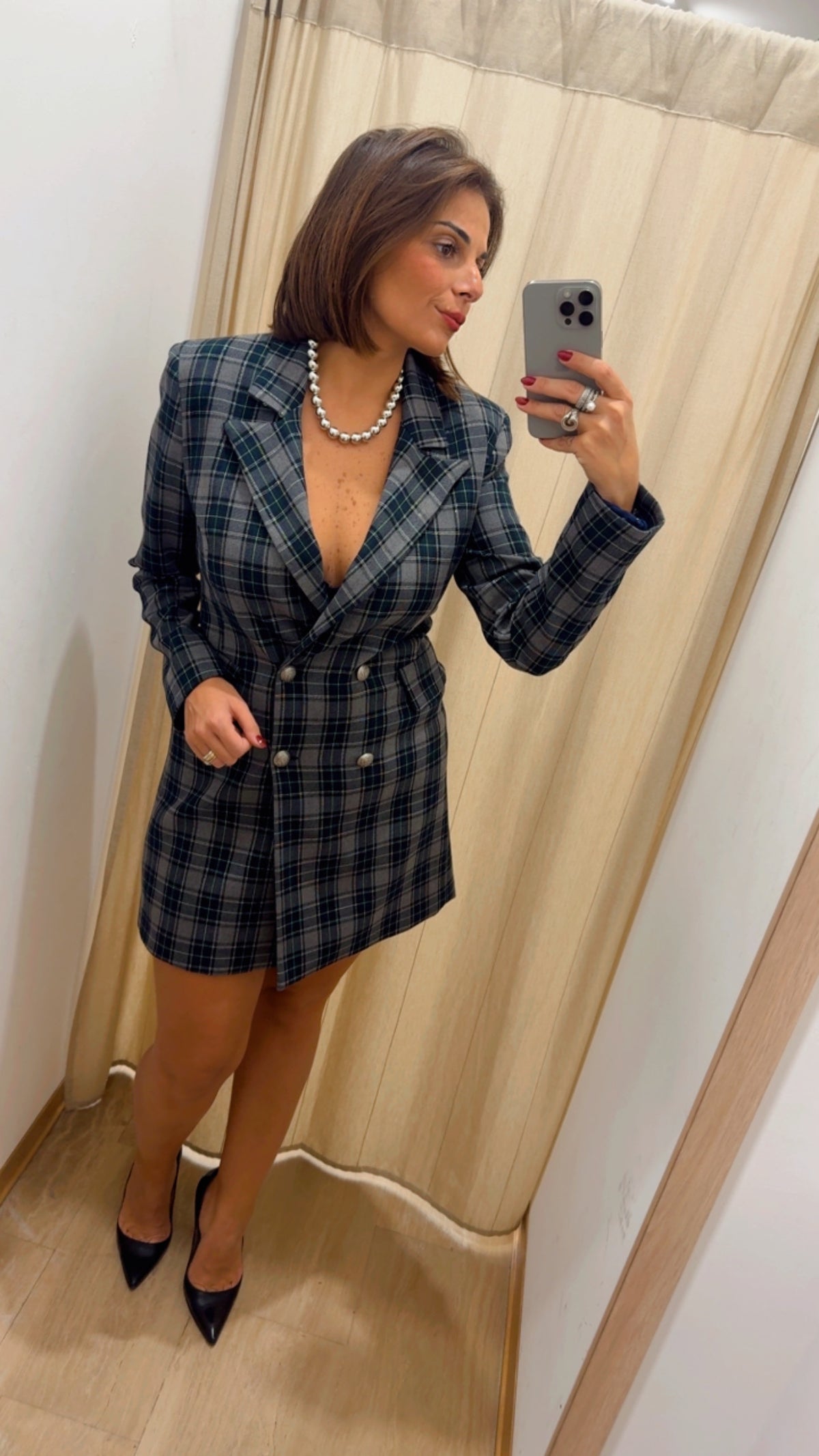 Abito blazer check