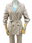 Giacca doppio petto cintura