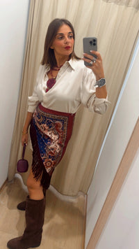 Abito camicia foulard