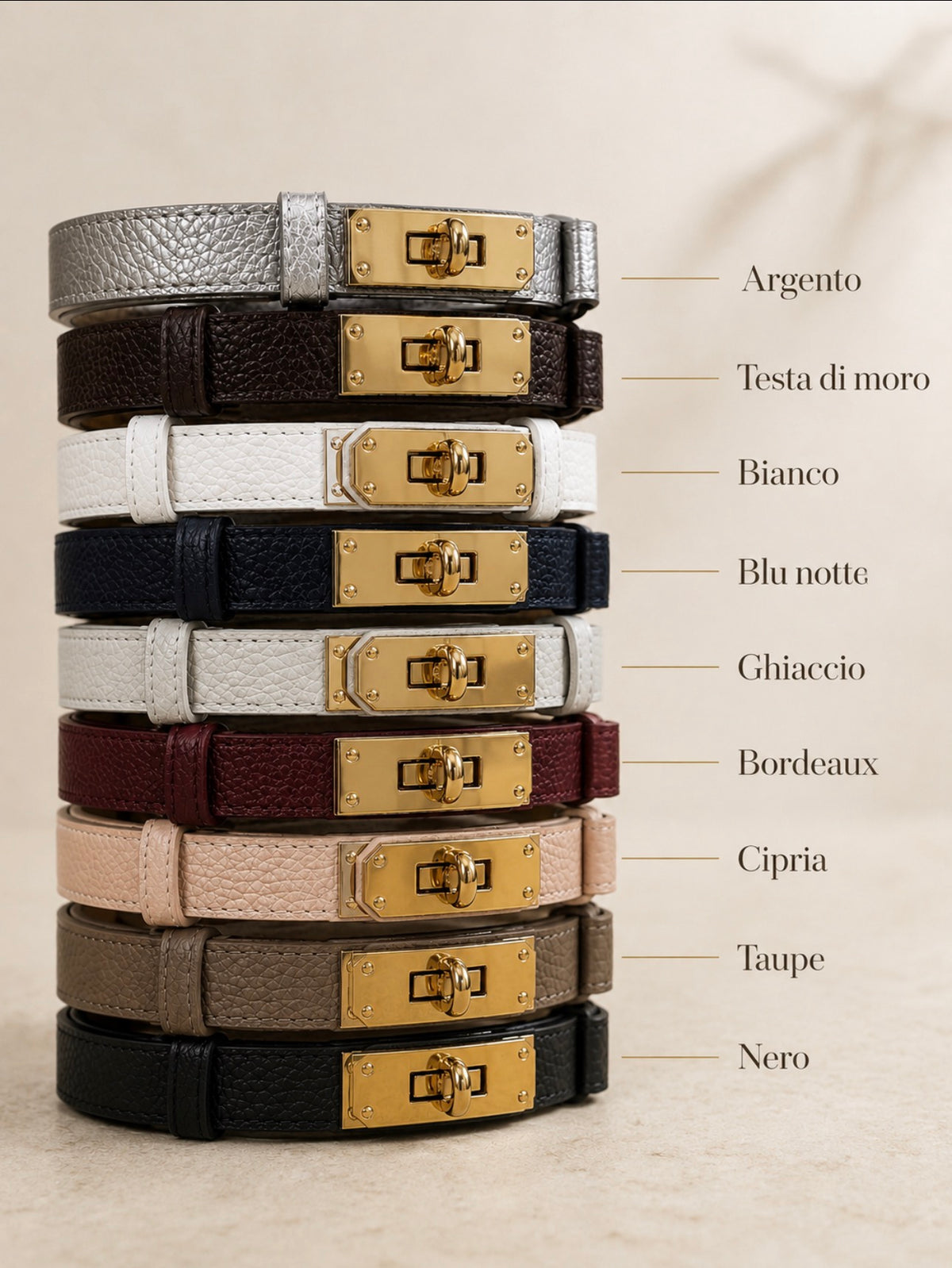 Cintura Kelly vera pelle