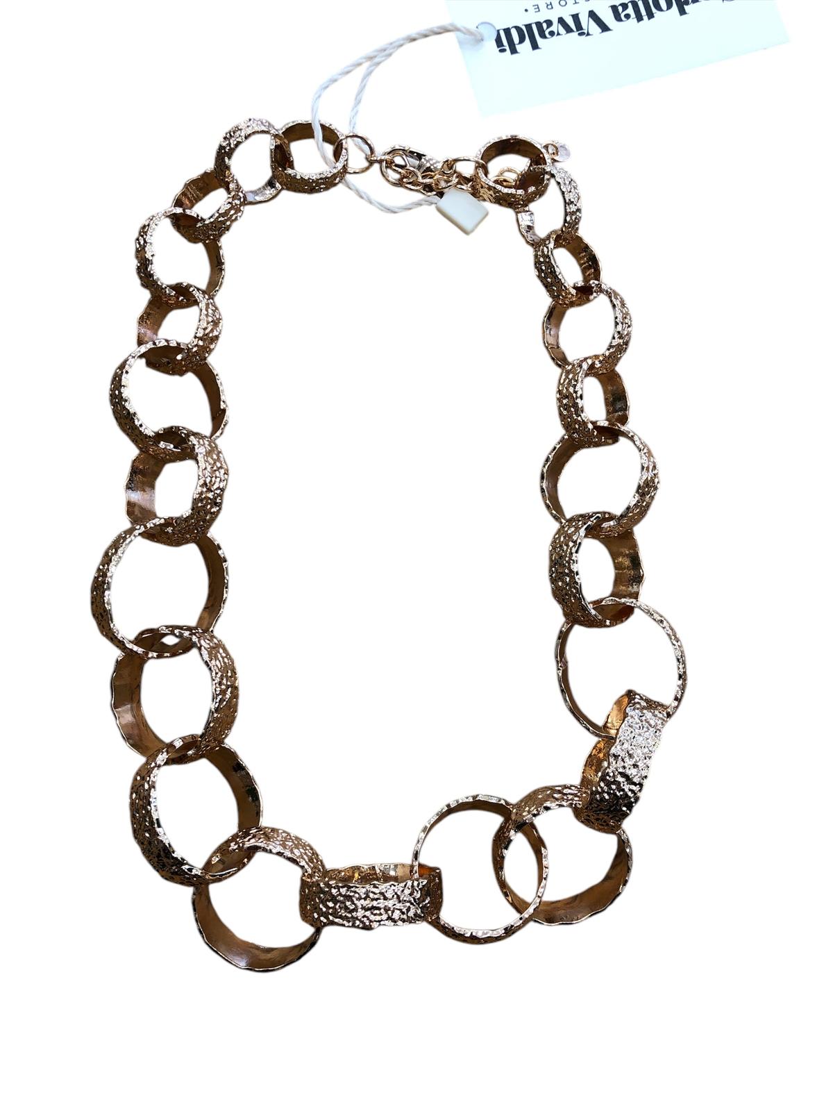 Collana multicerchio gold