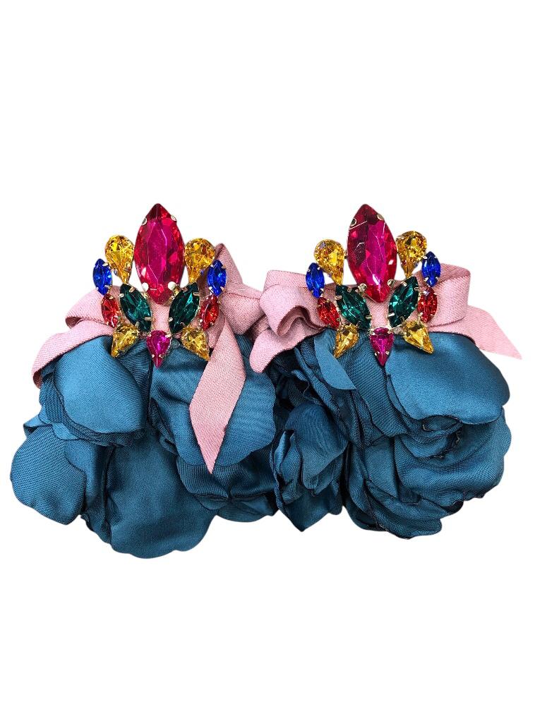 Orecchini petalo raso Swarovski