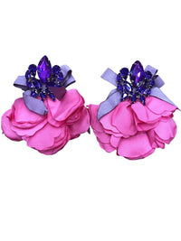 Orecchini petalo raso Swarovski