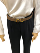 Cintura logo ottone