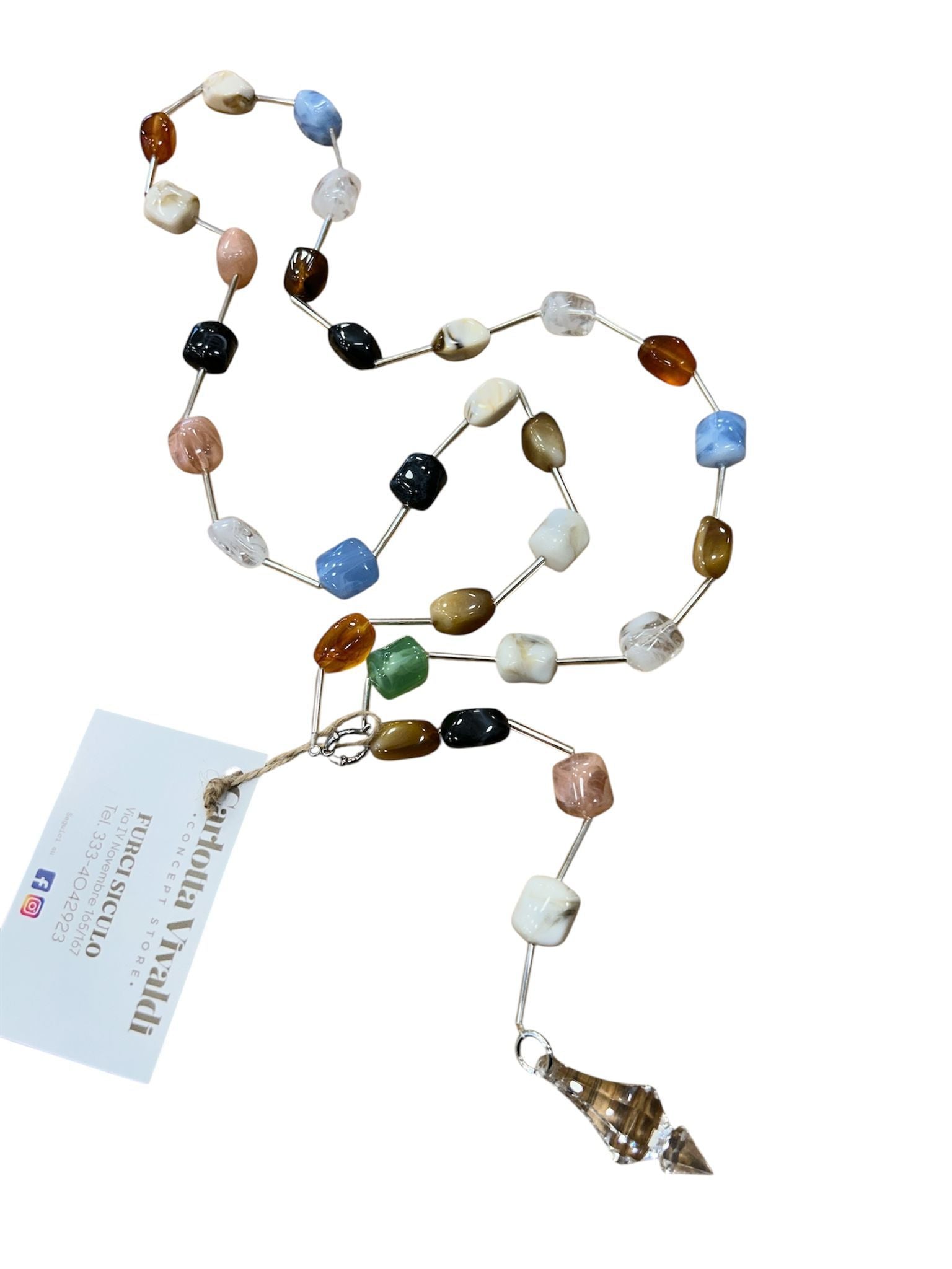 Collana filo diamante